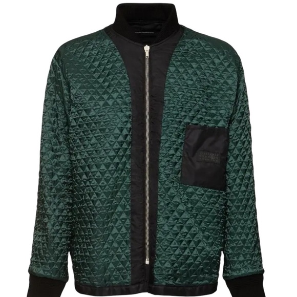 MAISON MARGIELA Reversible Padded Tech Zip Jacke Black size Men 50 W 46 - Picture 5 of 13